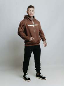 Men Sweatshirts - Rust Brown - View 3