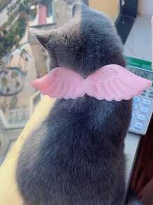 1 pieza Alas de ángel, Collar de gato lindo, Collar de mascota, Ajustable, Suave, Accesorio para cuello, Adecuado para gatos y perros pequeños y medianos - Multicolor - Ver 5