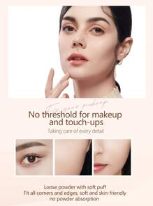 Zeesea 極致鑽石精華散粉，持久控油防水防汗，清透裸妝定妝散粉 - 01 White - 查看 6