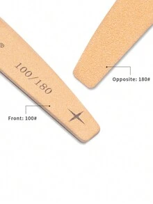 5pcs Crescent-Shaped Shaped Nail File, Double-Sided Nail Buffer, Nail Care Tools - Multicolor - View 6