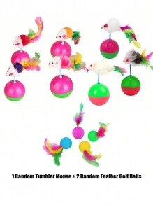 猫/狗爱好者礼物和狗/猫妈妈爱宠物不倒翁老鼠玩具猫爱好者和猫妈妈爱玩具玩具猫爱好者和猫妈妈爱玩具玩具 - 彩色 - 查看 24