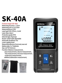1 Set Snakol Medidor de distancia láser 40m 50m 70m 100m 120m Telémetro digital Rango Finder Trena Roulette Regla Cinta métrica de medición de distancia - Negro - Ver 10