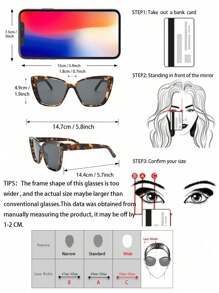 1 قطعة نظارات نمر كلاسيكية على شكل عين قطة أنيقة للنساء لارتدائها في الخارج، قيادة السيارة، عيد الحب، حفلات الشاطئ، ملابس، إكسسوارات الشاطئ للنساء، نظارات شمسية، أساسيات الملابس النسائية للخريف والشتاء، ملابس رسمية كاجوال، هدايا للصيف والأجازات الشاطئية، الخارج، السفر