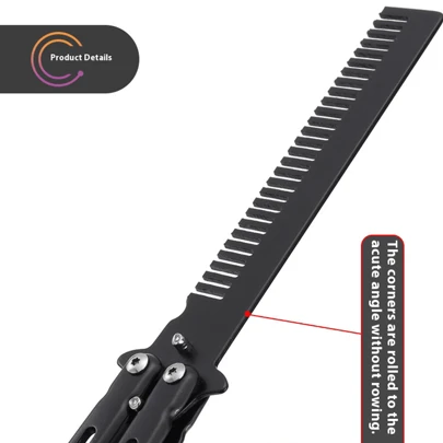 1 件随机款式，蝴蝶梳折叠蝴蝶刷，初学者训练刀练习刷，飞刀玩具，刀，玩具，烦躁玩具，蝴蝶刀，小刀