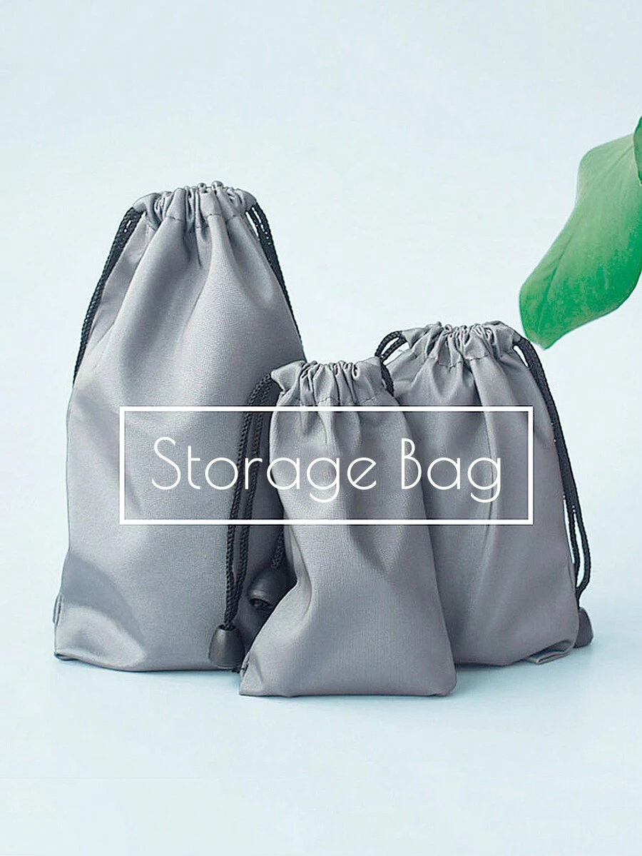 1/2/3 Túi Bảo Quản Mềm Màu Trơn Cho Sạc Dự Phòng USB Bộ Sạc Túi Mềm Dành Cho Pin Ngoài Powerbank Gậy Chụp Hình Di Động Tai Nghe Ngân Hàng Điện Túi Lưu Trữ Ổ Cứng USB Để Đi Du Lịch Đi Ra Ngoài - Màu xám đen - Xem 1