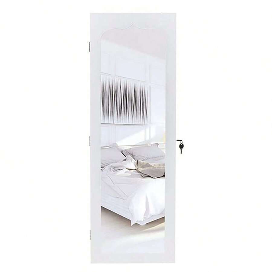 LED Mirror Jewelry Non Full Mirror Wooden Wall Mounted 4Layer