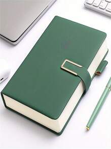 360页优质皮革A5笔记本：居家、办公、学习两相宜！（均码，黑色） - 黑色 - 查看 12