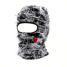 Distressed Solid Color Balaclava Mask vindtät, andas, bekväm för avslappnad stil, motorcykel, skidåkning och mer för kvinnor och män - Bala-aixin - Visa 13
