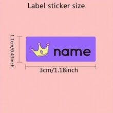 100pcs Custom Name Stickers For School Stationery, Various Cartoon Animal Labels, Waterproof Personalized Labels - Multicolor - View 3