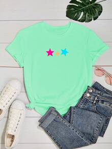 Women T-Shirts - 薄荷綠 - 查看 2