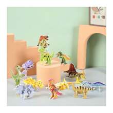 KIT5 Papel Infantil Quebra-cabeça Tridimensional Quebra-cabeça Tridimensional de Tridimensional Quebra - Azul - Visão 1