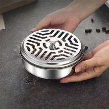 Mosquito Coil Box Manufacturer Stainless Steel Mosquito Coil Box Home Flame Resistant Mosquito Coil Box Outdoor Mosquito Coil Box With Lid Ash Tray - Silver - View 2