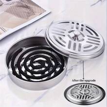 Mosquito Coil Box Manufacturer Stainless Steel Mosquito Coil Box Home Flame Resistant Mosquito Coil Box Outdoor Mosquito Coil Box With Lid Ash Tray - Silver - View 6