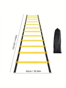 1入組敏捷訓練梯，附有攜帶袋的速度訓練梯，適用於足球和籃球訓練，運動健身運動 - 彩色 - 查看 6