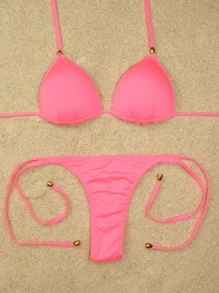 Women Bikini Sets - Màu Hồng Tươi - Xem 1