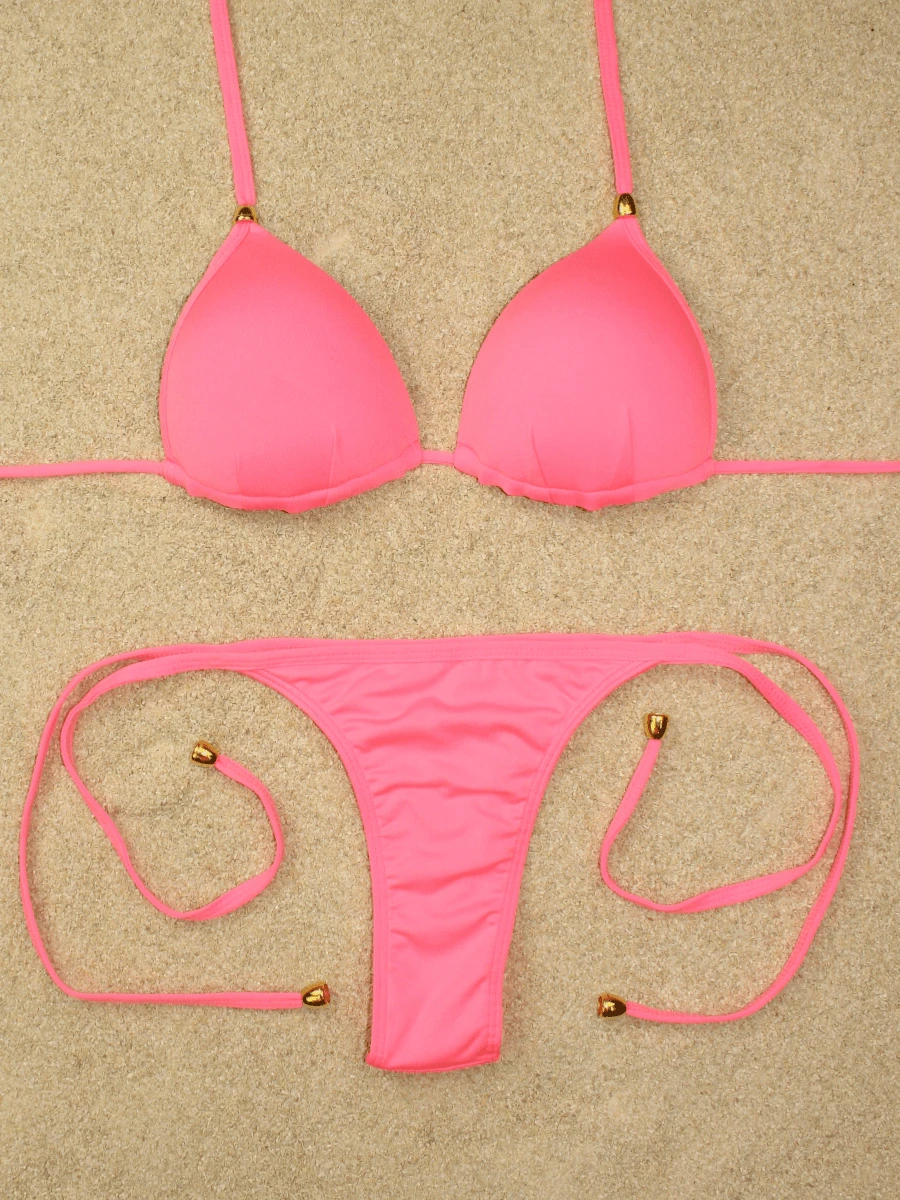 Women Bikini Sets - Màu Hồng Tươi - Xem 1