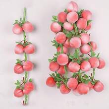 1 Nhân Tạo Nhánh Cây Táo Chống Đỡ Trang Trí Để Sắp Xếp Cảnh, Chụp Ảnh Tĩnh Vật Và Trưng Bày Trái Cây - đào có lá - Xem 1