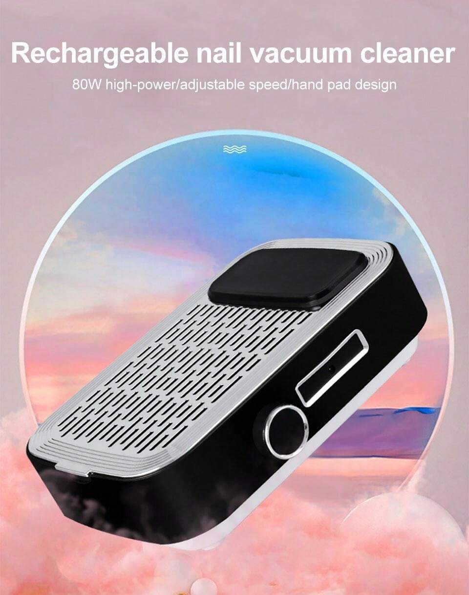 Nail Dust Collector Powerful Nail Vacuum Dust Collection With Reusable