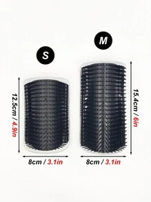 1 pièce/2 pièces Peigne de massage auto-griffant en PVC avec vis adhésive, jouet interactif aimé des amateurs et mamans de chats, convient pour toutes les saisons