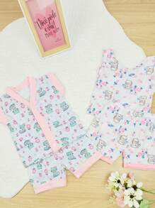 Baby Girls Pajamas - 彩色 - 查看 5