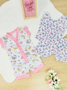 Baby Girls Pajamas - 彩色 - 查看 1