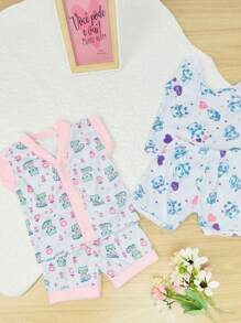 Baby Girls Pajamas - 彩色 - 查看 3