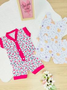 Baby Girls Pajamas - 彩色 - 查看 4