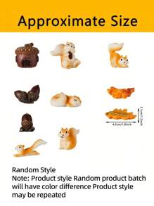 10 chiếc-Tượng Sóc Thu Nhỏ Phụ Kiện Vườn Mini, Tượng Sóc Tiên Nhỏ Bằng Nhựa Nhựa Thu Nhỏ, Tượng Mùa Thu Cho Cảnh Quan Ngoài Trời, Sân Vườn, Chậu Cỏ, Đồ Trang Trí Bánh Tự Làm, Mô Hình Động Vật, Vườn Tiên, Cảnh Quan Rêu Thu Nhỏ, Đồ Thủ Công Bằng Thủy Tinh Tự Làm, Phụ Kiện Trang Trí Nhà Cửa, Đồ Trang Trí Tiệc, Quà Tặng Ngày Của Mẹ, Quà Tặng - Nhiều màu - Xem 7