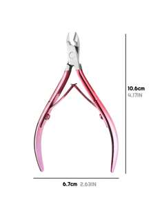 1PC Nail Art Cuticle Scissor Nippers Clipper Dead Skin Remover Cut Plier Manicure Stainless Steel Trimming Pedicure Care Tools - Multicolor - View 5