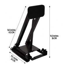 PFUGMU Bass Drum Practice Pads, Folding Bass Pedal Practice Pad For Training Real Feel High Density Rubber Rebound - 黑色 - 查看 2