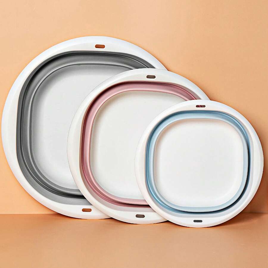 1pc Portable Foldable Pet Bathtub, Silicone Pet Bath Tub, Cat And Dog