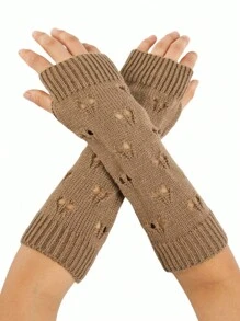 1 đôi găng tay nữ màu kaki khoét lỗ, ấm áp, thích hợp cho mùa xuân/thu/đông, mỏng nhẹ và đa năng, phù hợp cho học sinh mẫu giáo, có thể dùng làm găng tay hở ngón hoặc ống tay không ngón, lý tưởng cho đi hộp đêm, khiêu vũ, vận động, bảo vệ tay hoặc phối đồ hàng ngày vào mùa hè. - Màu Khaki - Xem 3