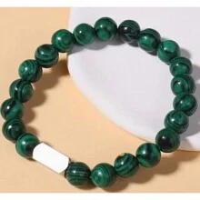 1pc Personalized Beaded Bracelets, 8mm Gemstone Bracelet, Custom Laser Engraved Bracelet, Customized Beaded Bracelet, Personalized Jewelry Gifts, Gifts For Mom, Women, Men, Dad, Wife, Husband, Bestie, Friend, Birthday Gift, Anniversary, Christmas, Halloween, New Year, Mother'S Day, Father'S Day Gift - Multicolor - View 19