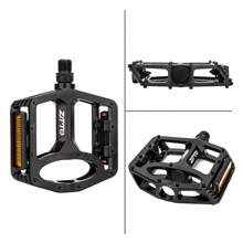 ZTTO Mountain Bike Flat Pedals, Aluminum Alloy, AM Road Bicycle DU Bushing Bearings, 9/16" Thread, Soft Ride, Gravel Road - Multicolor - View 4