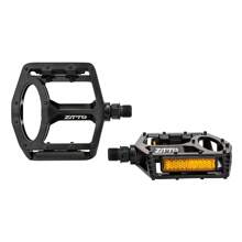 ZTTO Mountain Bike Flat Pedals, Aluminum Alloy, AM Road Bicycle DU Bushing Bearings, 9/16" Thread, Soft Ride, Gravel Road - Multicolor - View 2