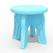 1 Ghế ngồi bơm hơi PE màu trơn cho trẻ em, Ghế nhỏ lắp ráp bằng nhựa có thể tháo rời cho trẻ mẫu giáo, Ghế đẩu hoạt hình dày cho trẻ em trong nhà/ngoài trời, Ghế đẩu vuông - Nhiều màu - Xem 13