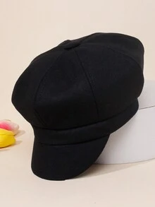 1pc New Fashion Solid Color Kid's Newsboy Cap - 1PC - View 4