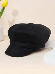 1pc New Fashion Solid Color Kid's Newsboy Cap - 1PC - View 3