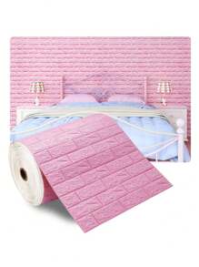 2米長易於貼的3D泡沫牆磁貼 - 防水，防潮且易於清潔 - 適用於廚房，客廳，浴室和走廊裝飾 - 彩色 - 查看 10