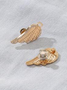 1 件女式金属水钻翼形可调节腰带，时尚装饰配饰适合夏季休闲使用，可作为圣诞节礼物 - 金色 - 查看 6