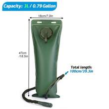 1pc Hydration Bladder, 3 Liter Water Bladder Leakproof Water Reservoir Hydration Pack Replacement With Auto Shut-Off Valve For Running Hiking Riding Camping Cycling Fit Most Hydration Pack - Multicolor - View 10