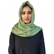 1 件时尚纯色轻质亚麻头巾，柔软舒适，适合冬季秋季日常穿着和装饰 - 彩色 - 查看 25