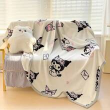 1pc 150cm Blanket - Ultra-Soft Flannel, Warm & Snug Feel, Perfect For Relaxing At Home-Melody,Home Decoration