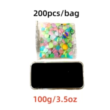 1000颗/袋 彩色夜光石 - 用夜光DIY装饰点亮您的夜晚，适用于水族箱、花园、小径、盆景、鱼缸、花盆、派对和节日 - 无限创意可能！1.1磅