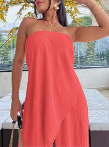 Women Jumpsuits - Watermelon Pink - View 4