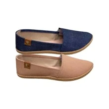 Moleca Women Flat Sandals - 裸體和海洋 - 查看 1