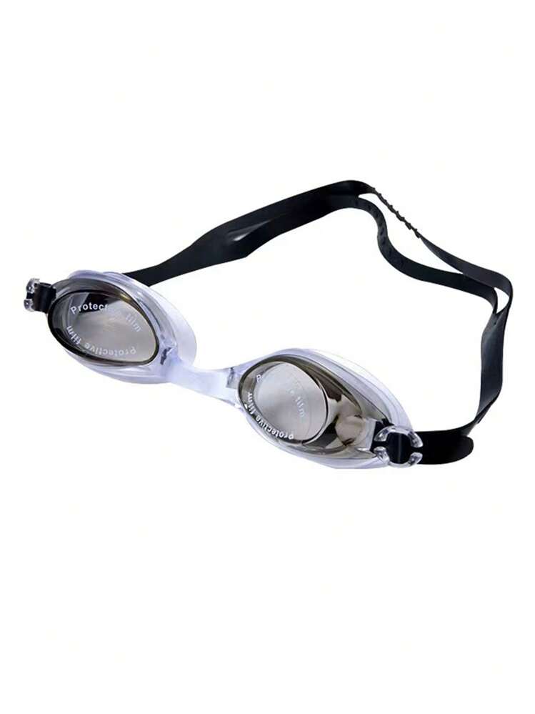 1-2pcs Adult Unisex Adjustable Waterproof Anti-Fog Swimming Goggles, Silicone Non-Prescription Glasses Swim Glasses With Earplug, Multicolor - Multicolor - View 3