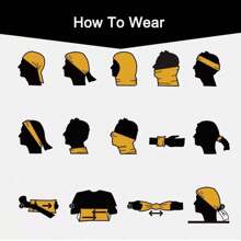 1pc Funny Mask Series, Multi-Functional, Magic Headband Seamless Riding Mask Windproof Sunblock Neck Cover, Hip Hop Motorcycle Riding, Face Towel Head Cover Ski Mask - Multicolor - View 10