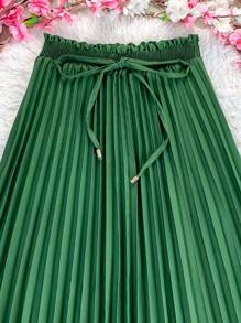 Women Skirts - xanh quân đội - Xem 3