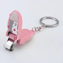 Mini Foldable Nail Clipper Keychain, Portable Stainless Steel Clippers For Fingernails And Toenails, Small Manicure And Pedicure Tool, Multiple Colors Available, Durable And Rust-Resistant Material, Easy-To-Carry Design - Multicolor - View 3